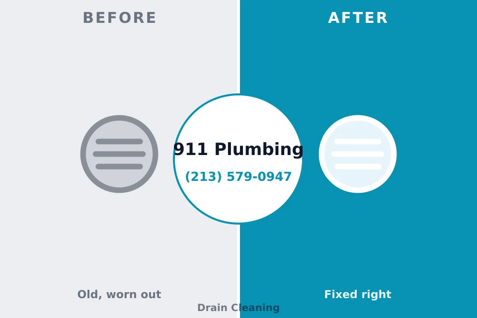 Before and after: plumbing company Walkersville, MD